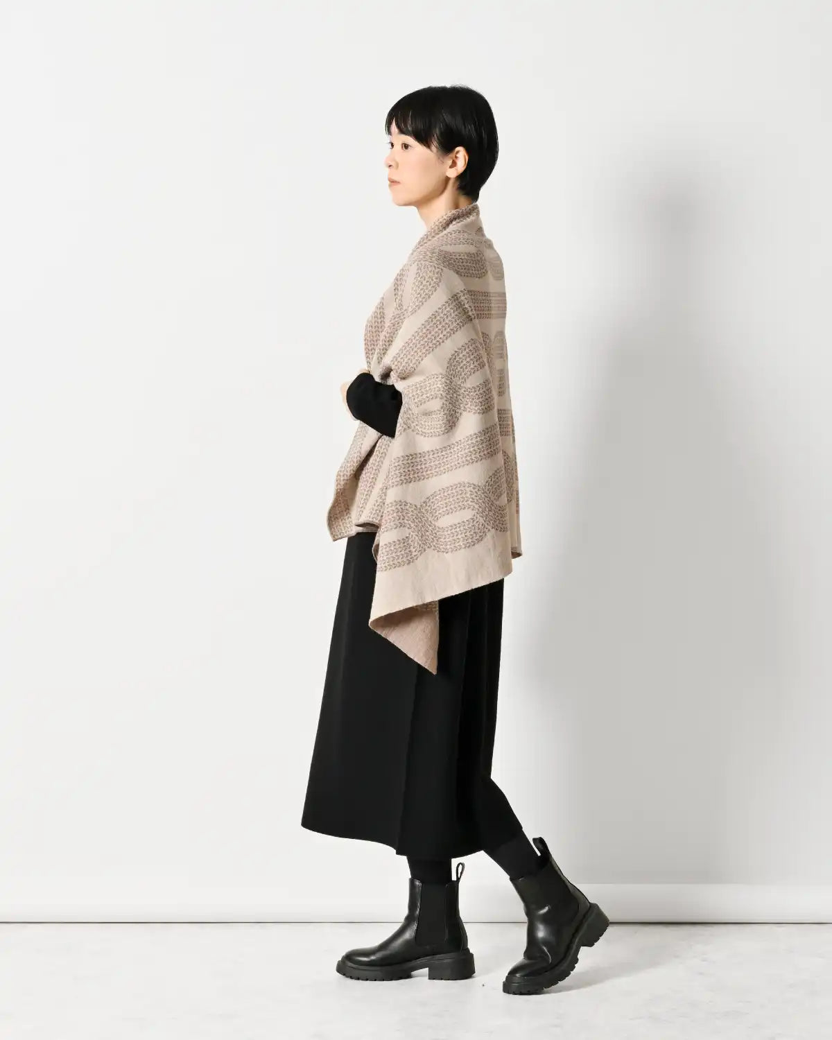  モデル身長：169cm#カラー_08 モカ×ベージュ