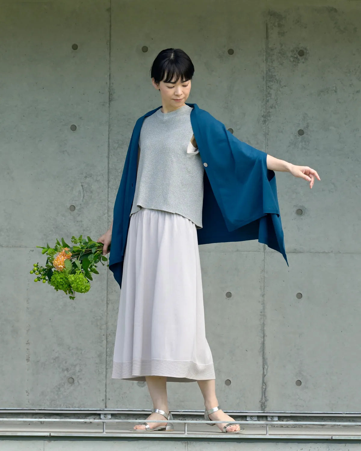 モデル身長：169cm#カラー_01 ディープブルー