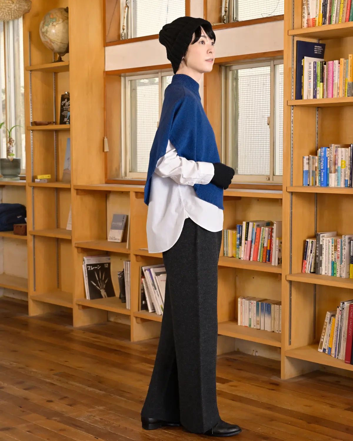 モデル身長：169cm#カラー_03 ダルブルー