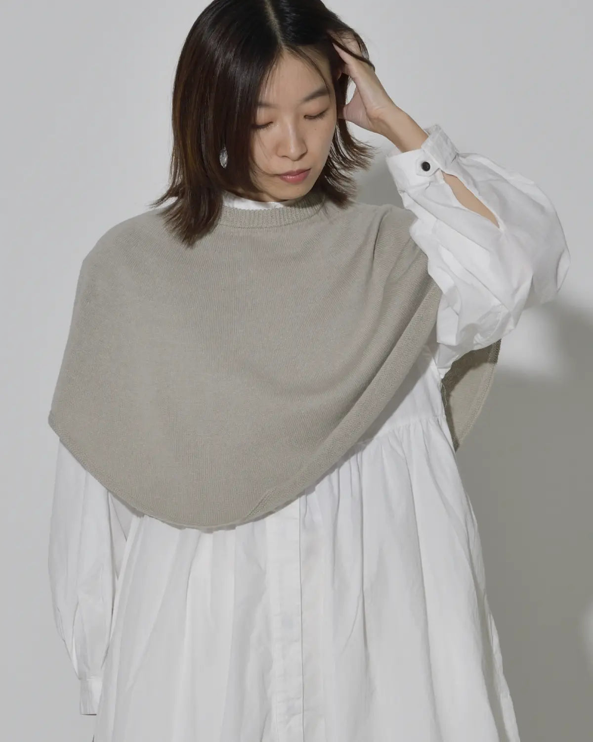 モデル身長：165cm#カラー_02 グレージュ