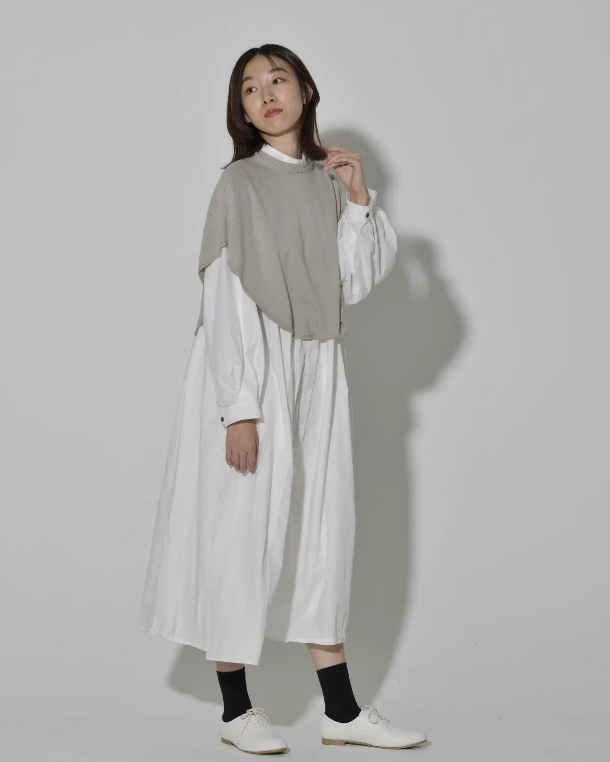 モデル身長：165cm#カラー_02 グレージュ