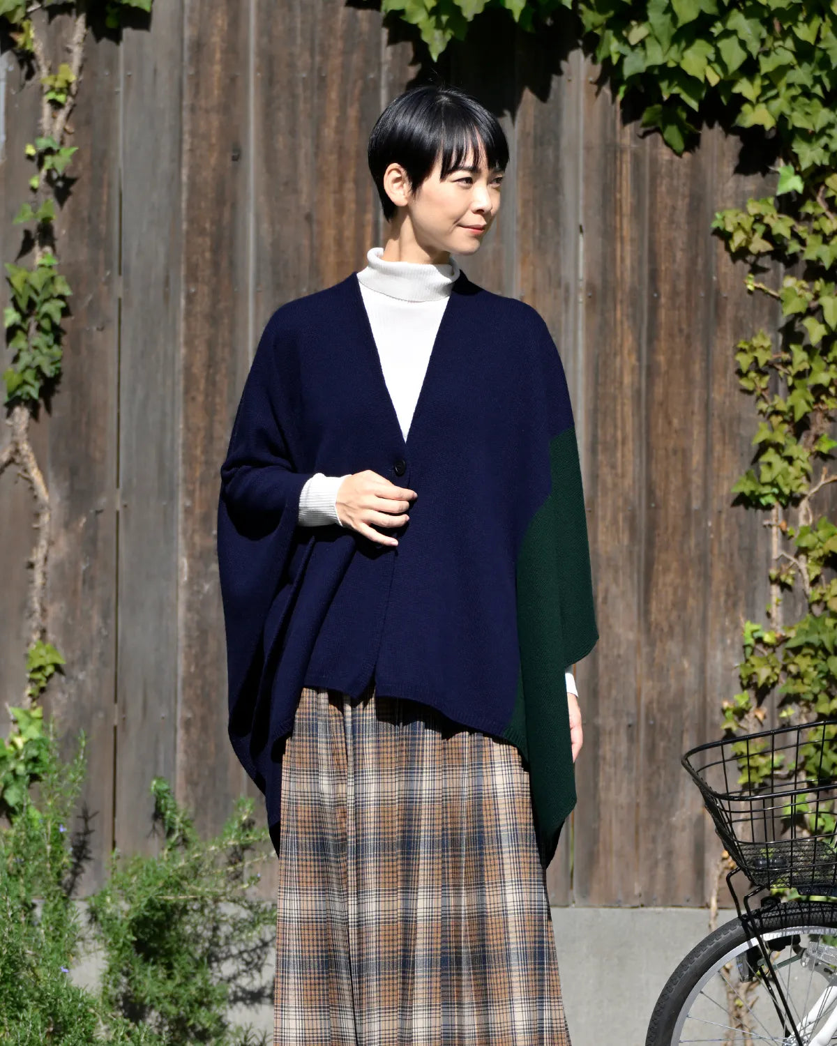 モデル身長：169cm#カラー_03 ネイビー×フォレスト