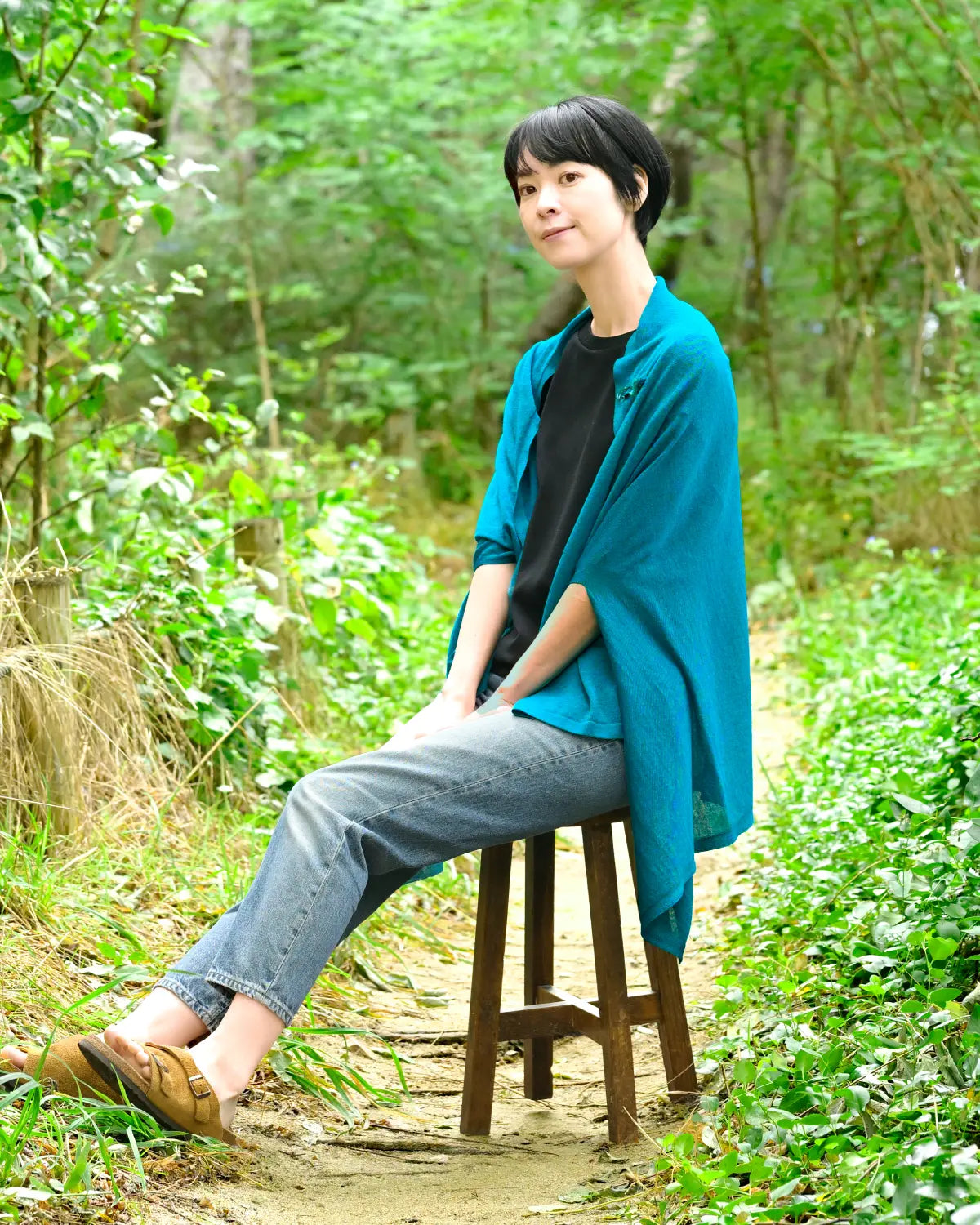 モデル身長：169cm#カラー_03 碧い稜線