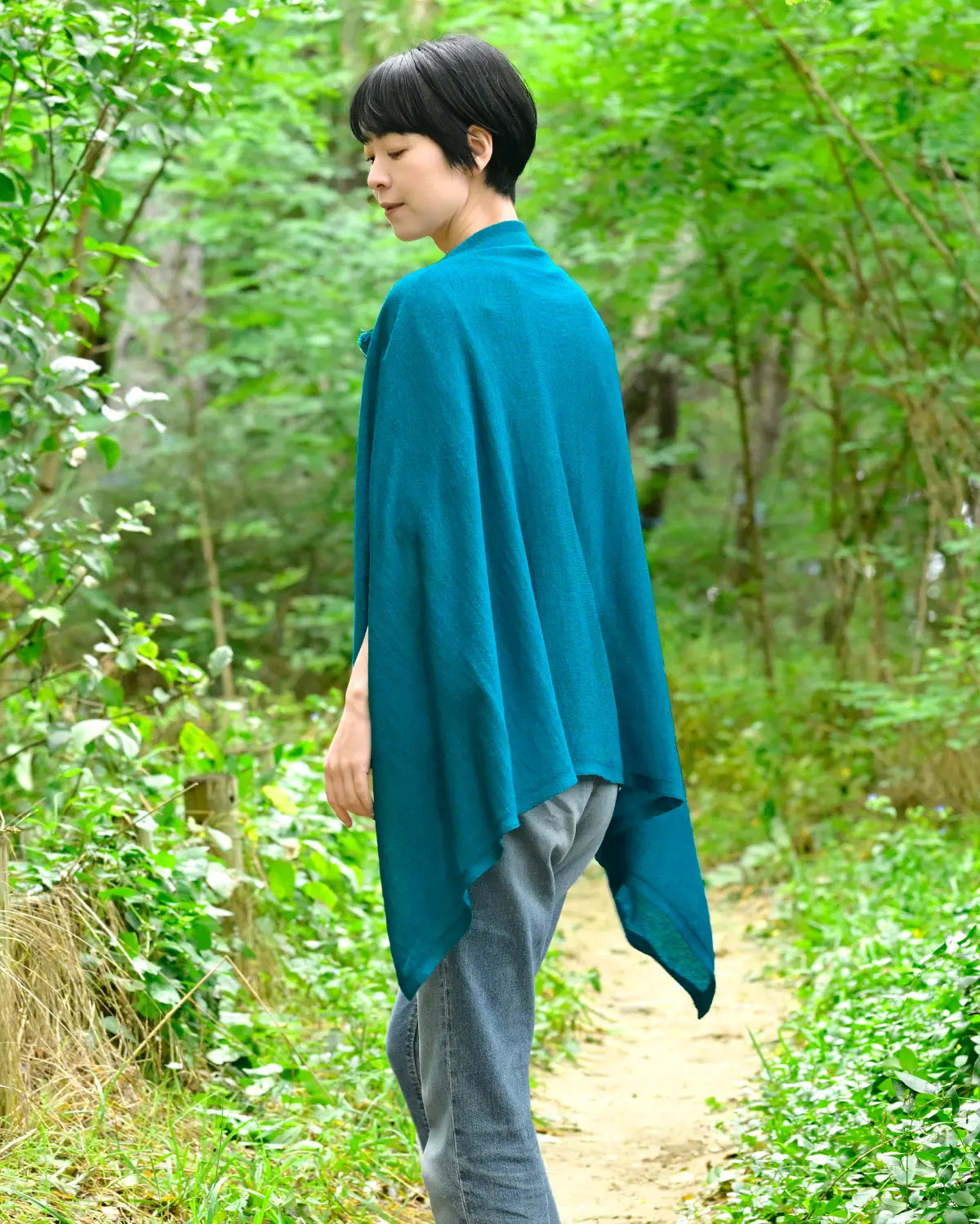 モデル身長：169cm#カラー_03 碧い稜線