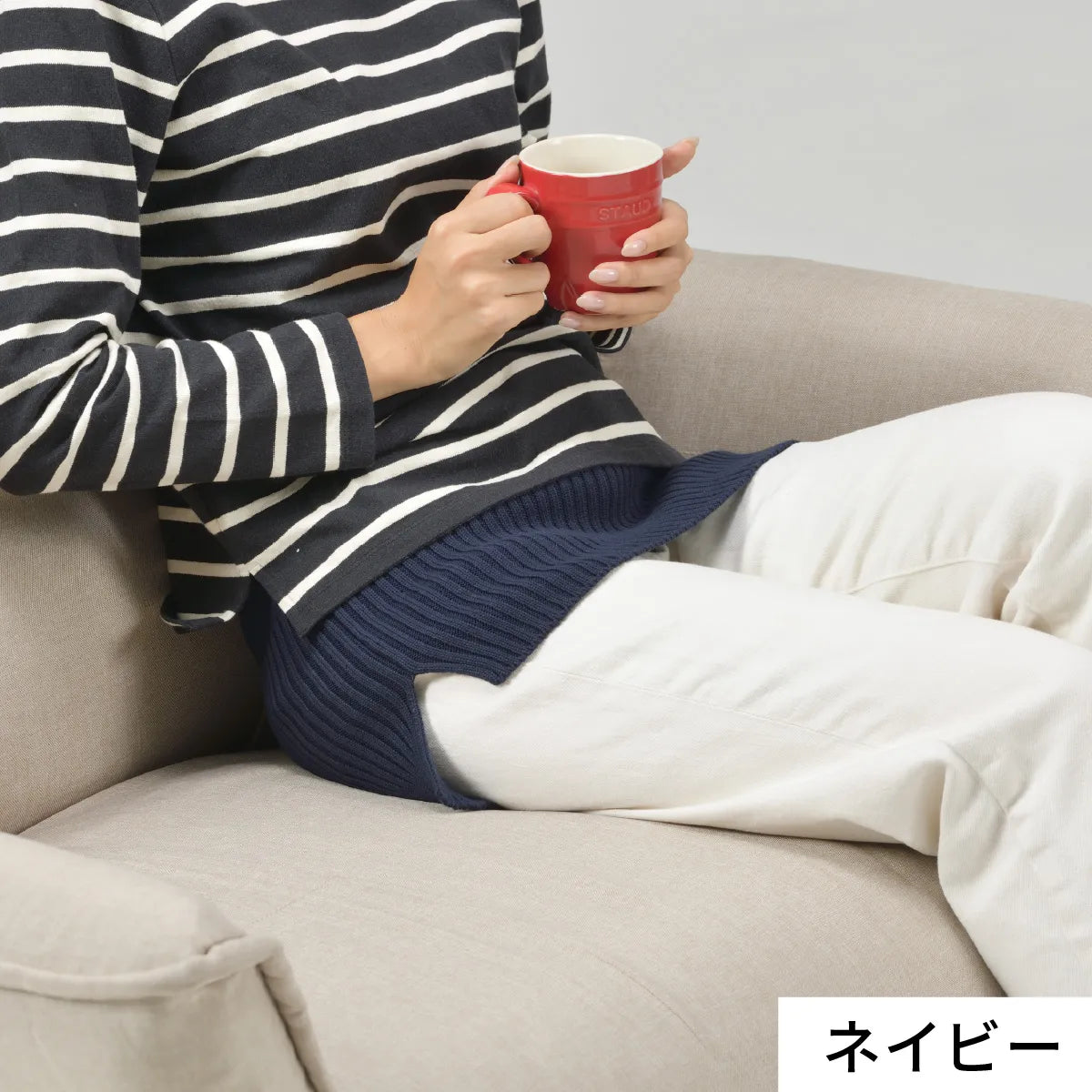 モデル身長：167cm#カラー_03 ネイビー・ホワイト