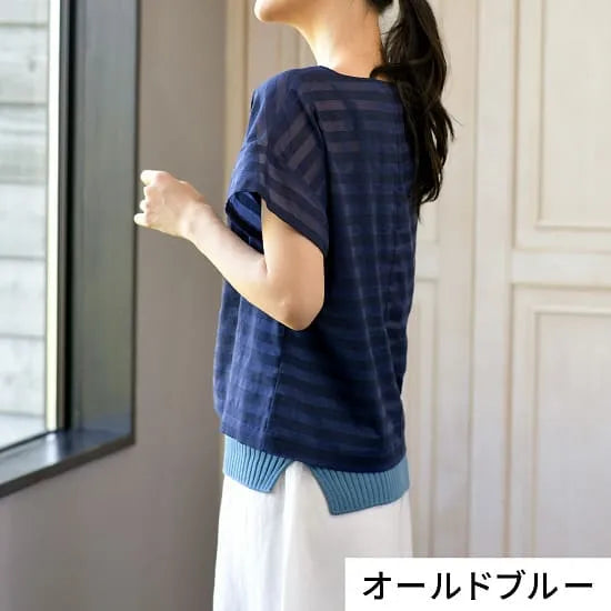 モデル身長：167cm#カラー_04 オールドブルー・ブラック
