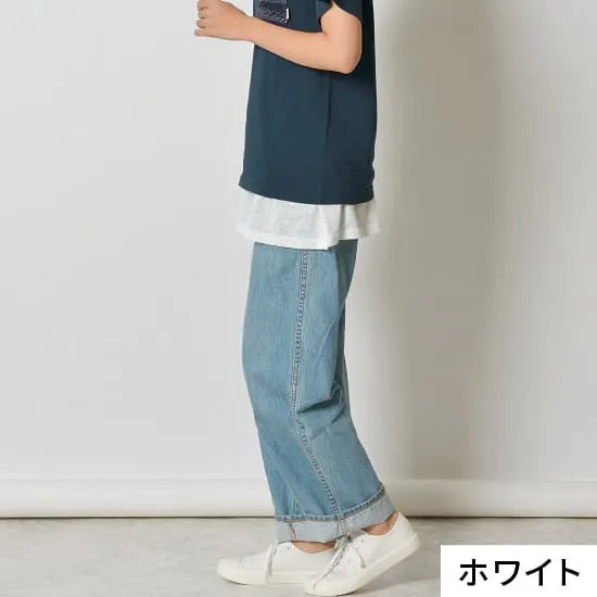 モデル身長：167cm#カラー_06 フレンチグレー・ホワイト