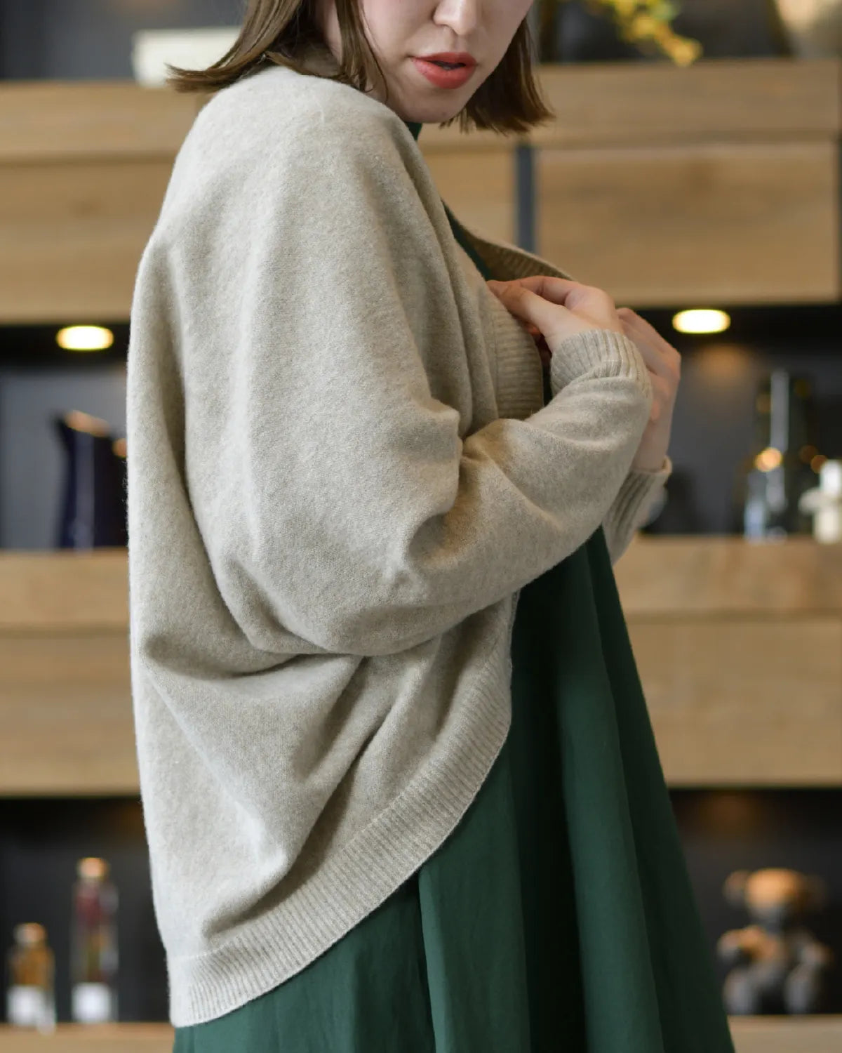 モデル身長：160cm#カラー_06 ベージュ