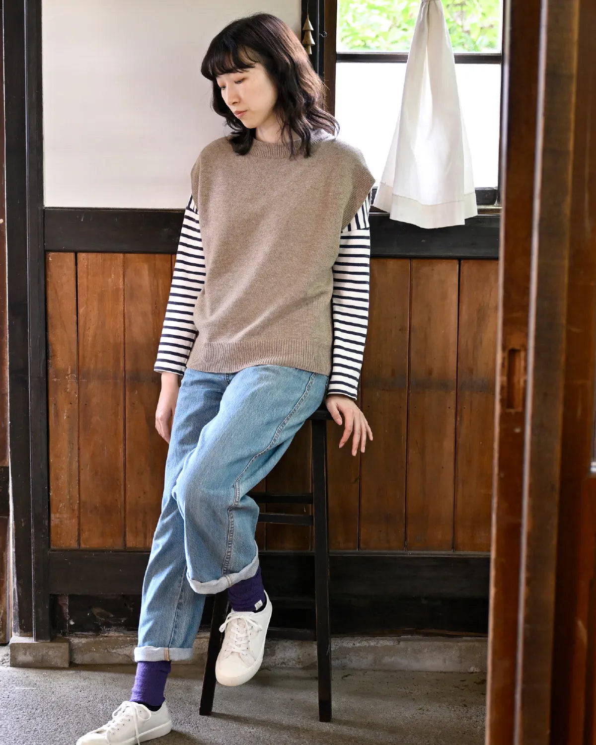 モデル身長：165cm#カラー_02 ベージュ