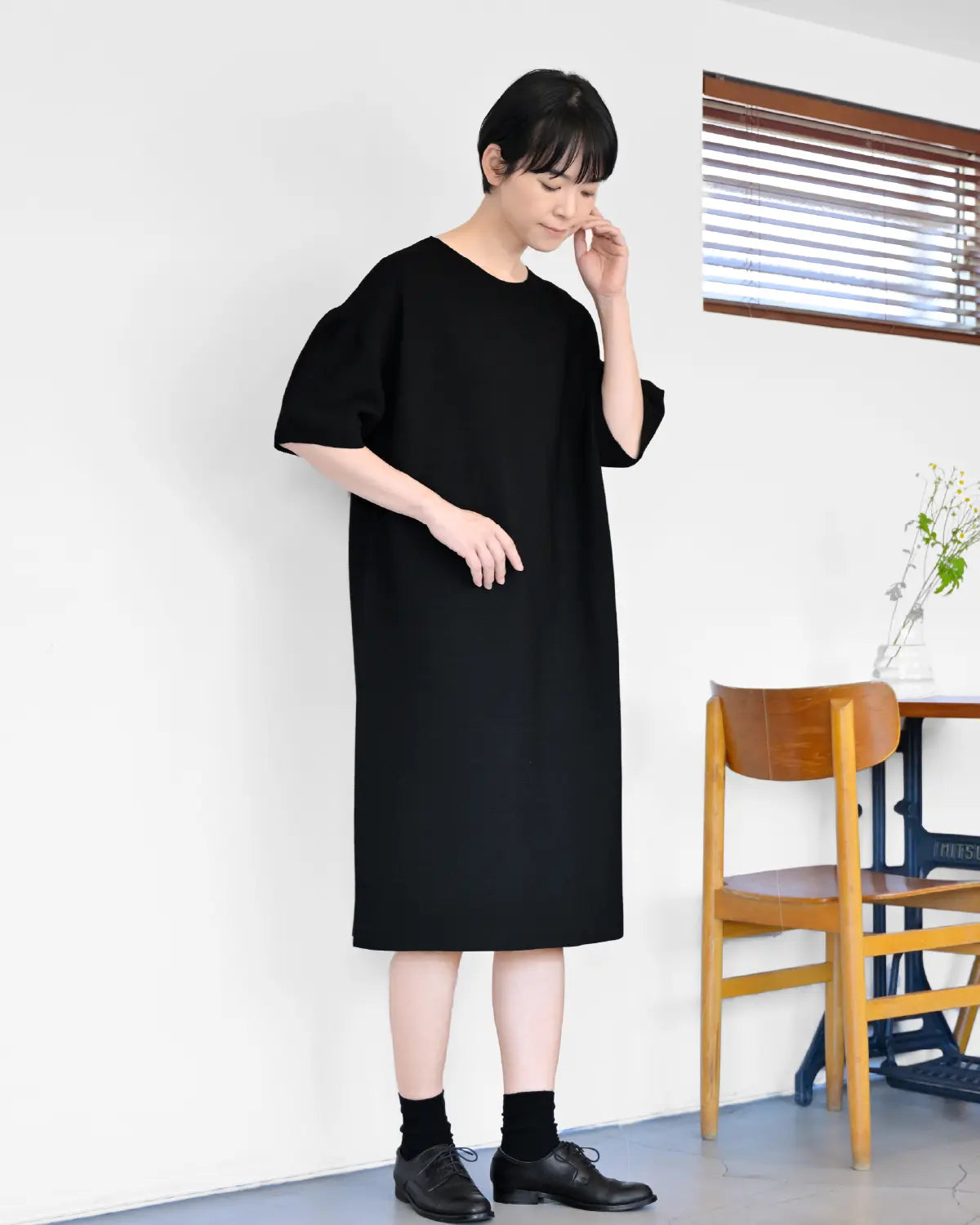 通常丈 モデル身長：169cm#カラー_01 ブラック