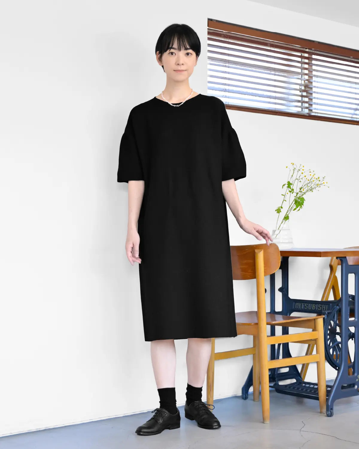 通常丈 モデル身長：169cm#カラー_01 ブラック