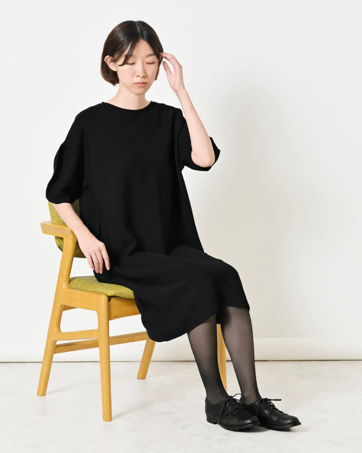 通常丈 モデル身長：165cm#カラー_01 ブラック