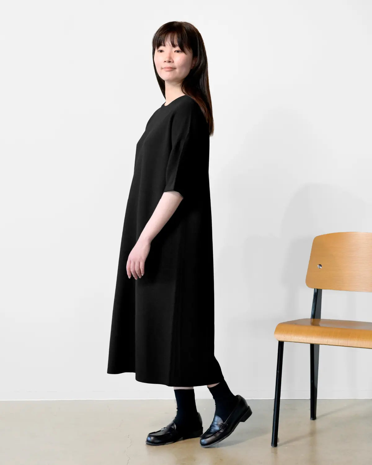 丈長め モデル身長：162cm#カラー_01 ブラック