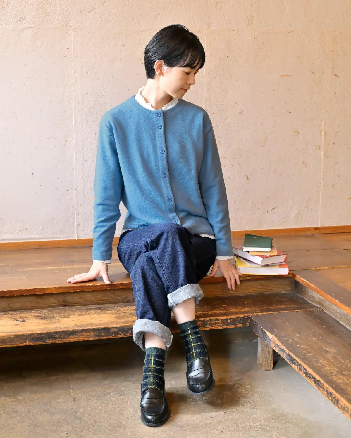 モデル身長：169cm#カラー_03 サックス