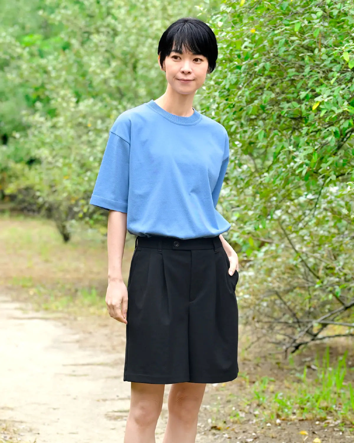 Fサイズ モデル身長：169cm#カラー_12 サックス