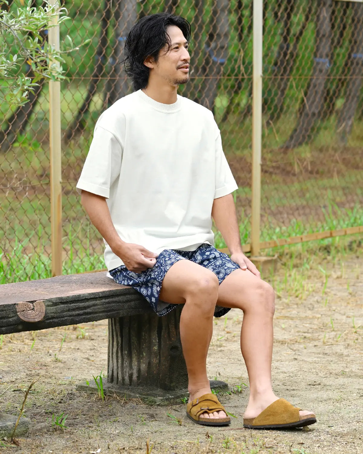 メンズMサイズ モデル身長：172cm#カラー_10 ホワイト