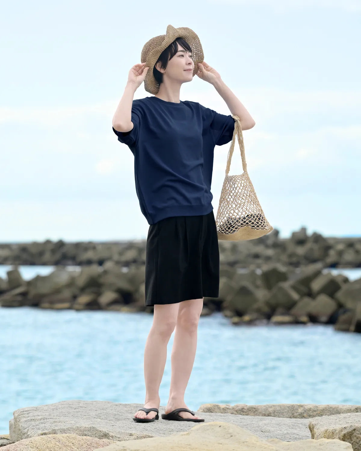 モデル身長：169cm#カラー_06 ダークネイビー