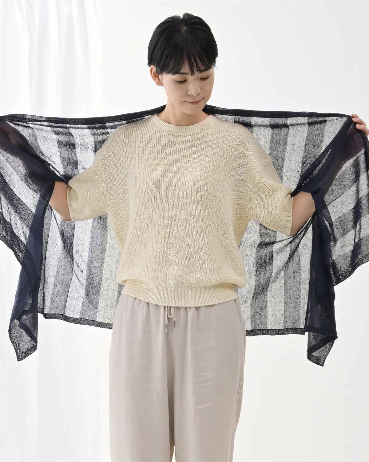 モデル身長：169cm#カラー_01 オフホワイト