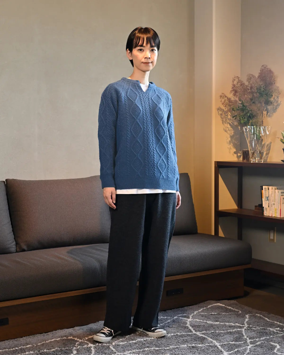 モデル身長：169cm#カラー_21 ジェイブルー