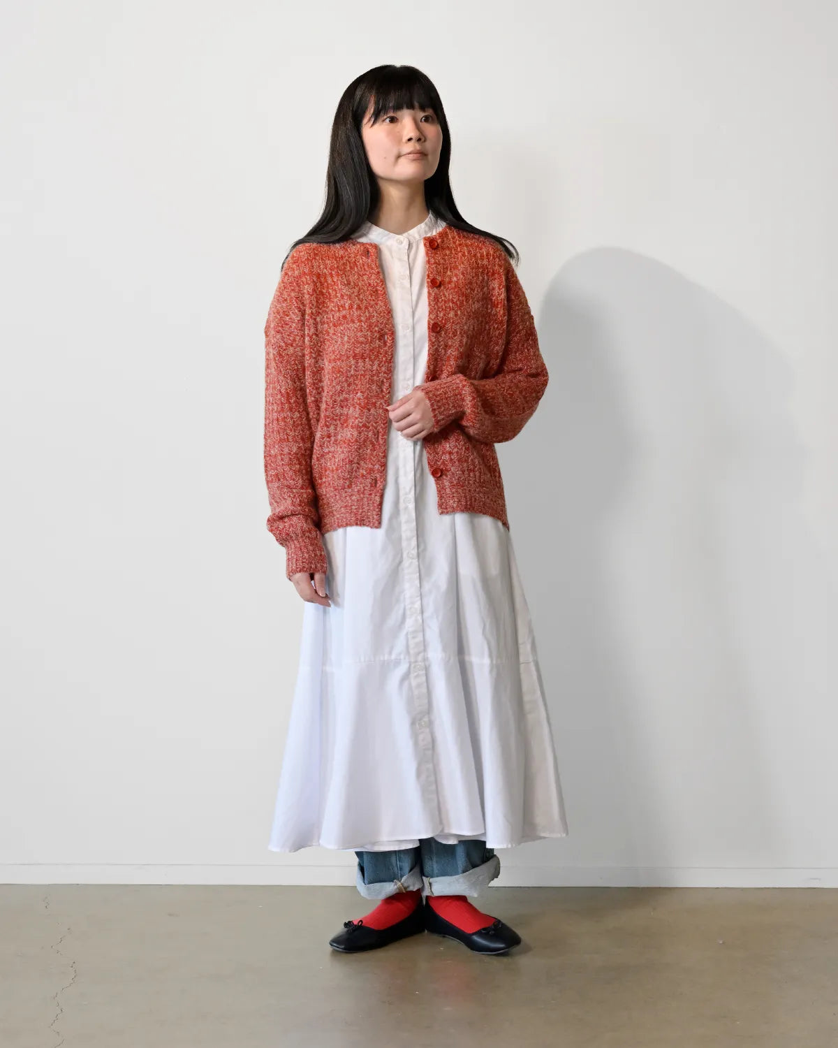 モデル身長：162cm#カラー_02 カージナルレッド