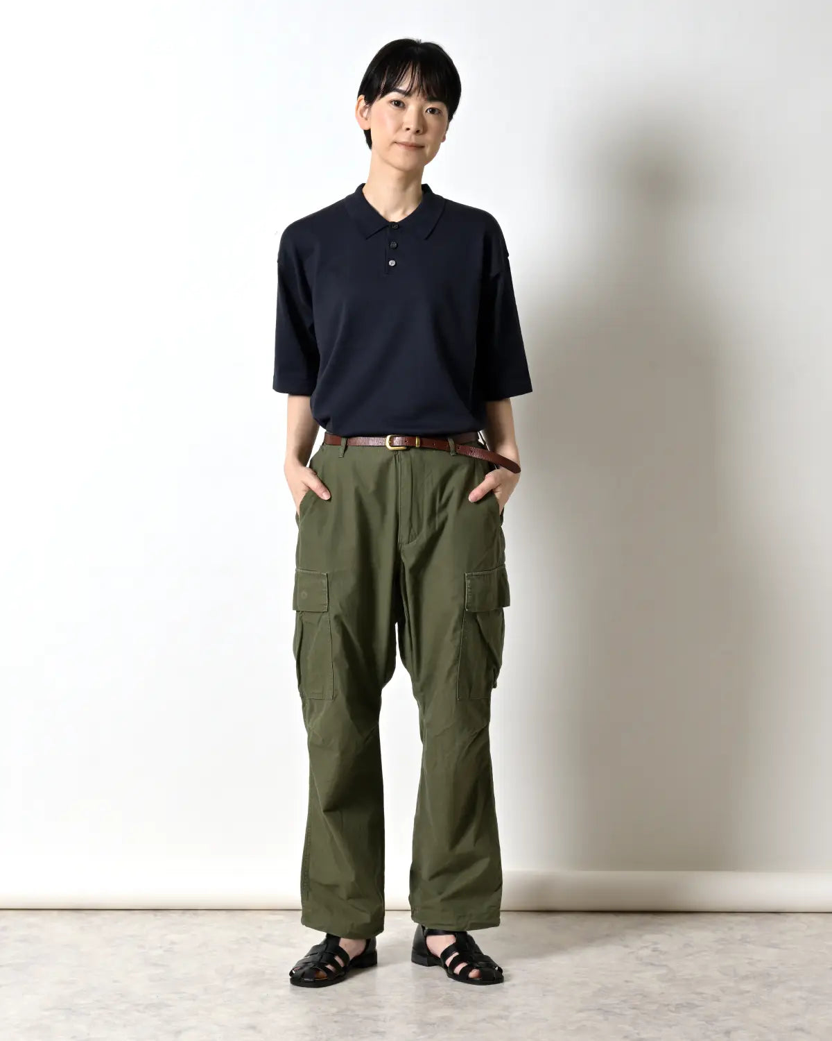 Fサイズ モデル身長：169cm#カラー_02 ダークネイビー