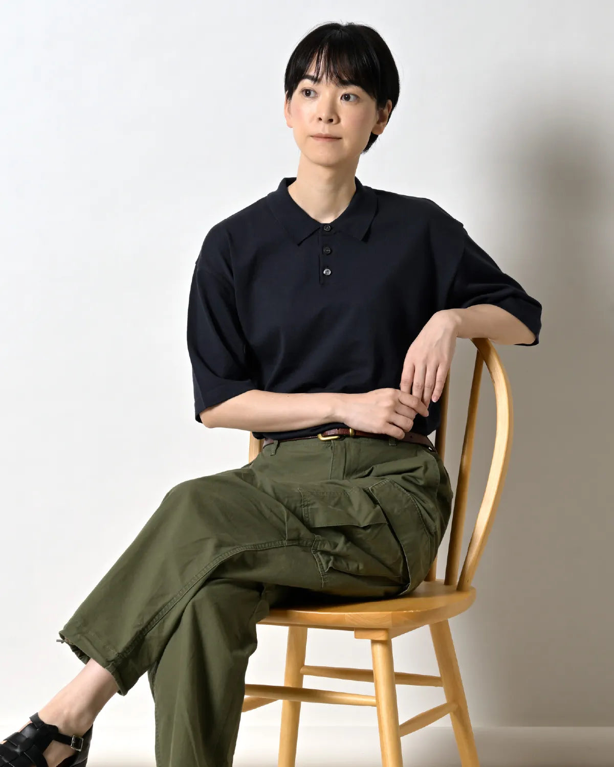 Fサイズ モデル身長：169cm#カラー_02 ダークネイビー