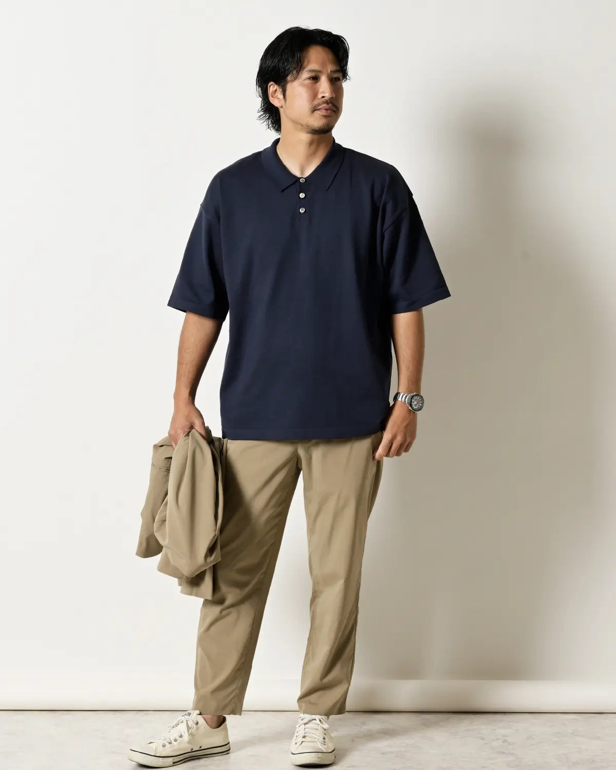 メンズMサイズ モデル身長：172cm#カラー_02 ダークネイビー