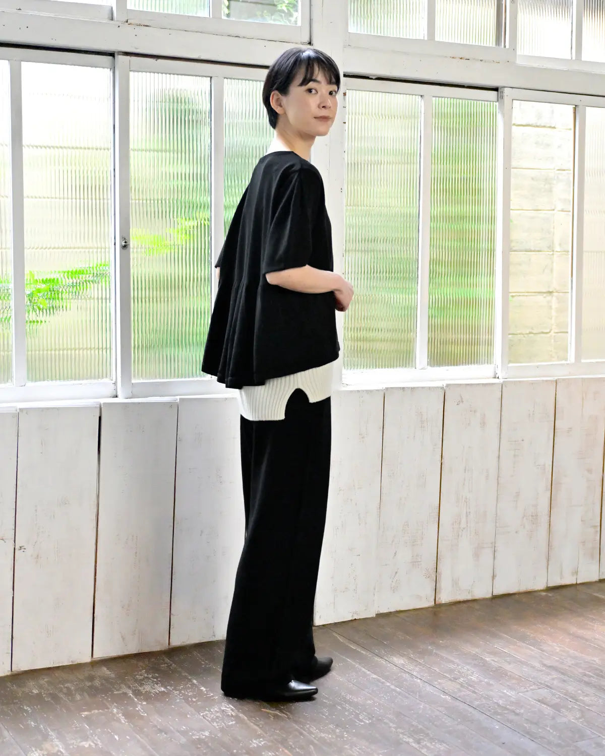 モデル身長：169cm#カラー_02 ブラック