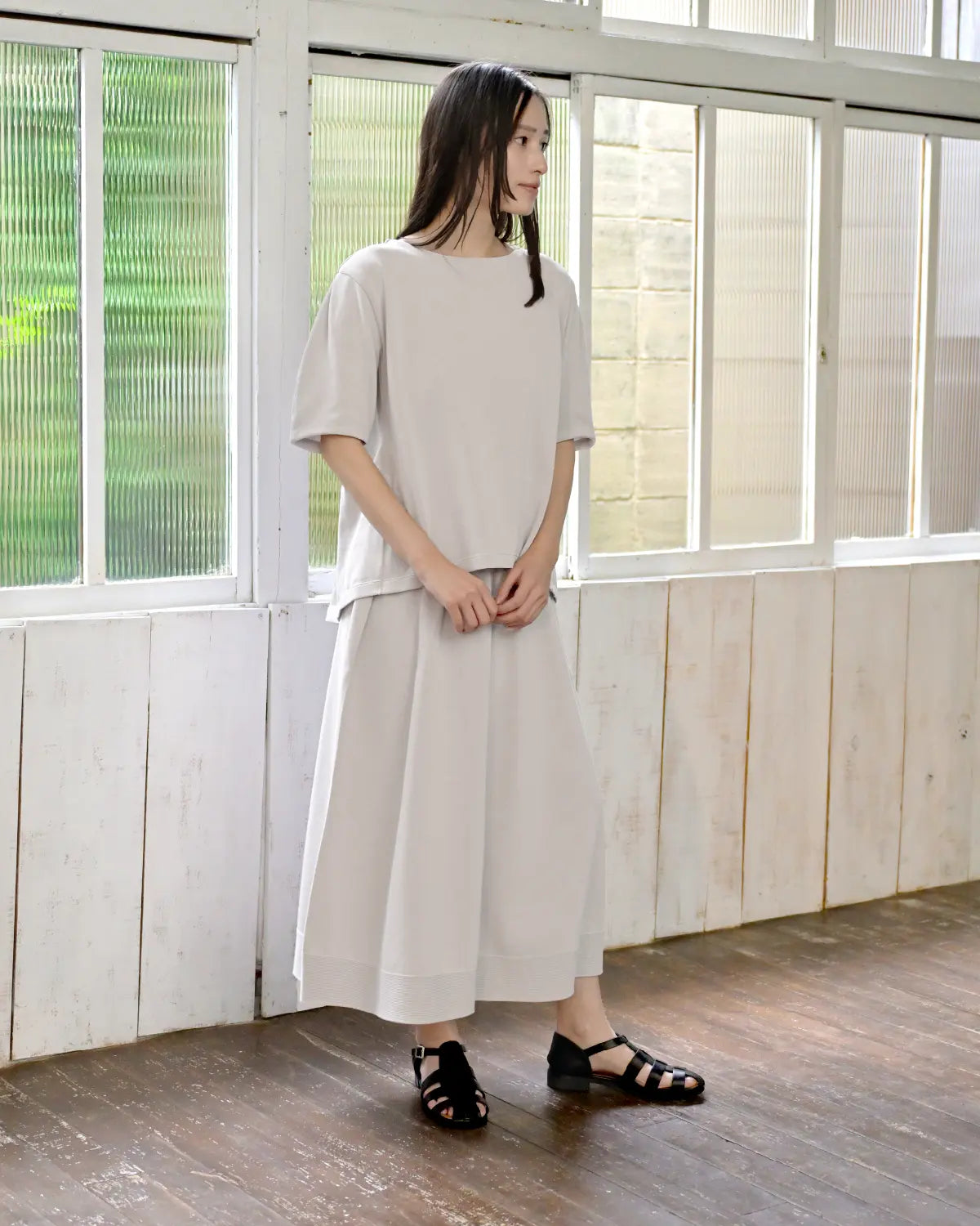 モデル身長：163cm#カラー_50 アイスベージュ