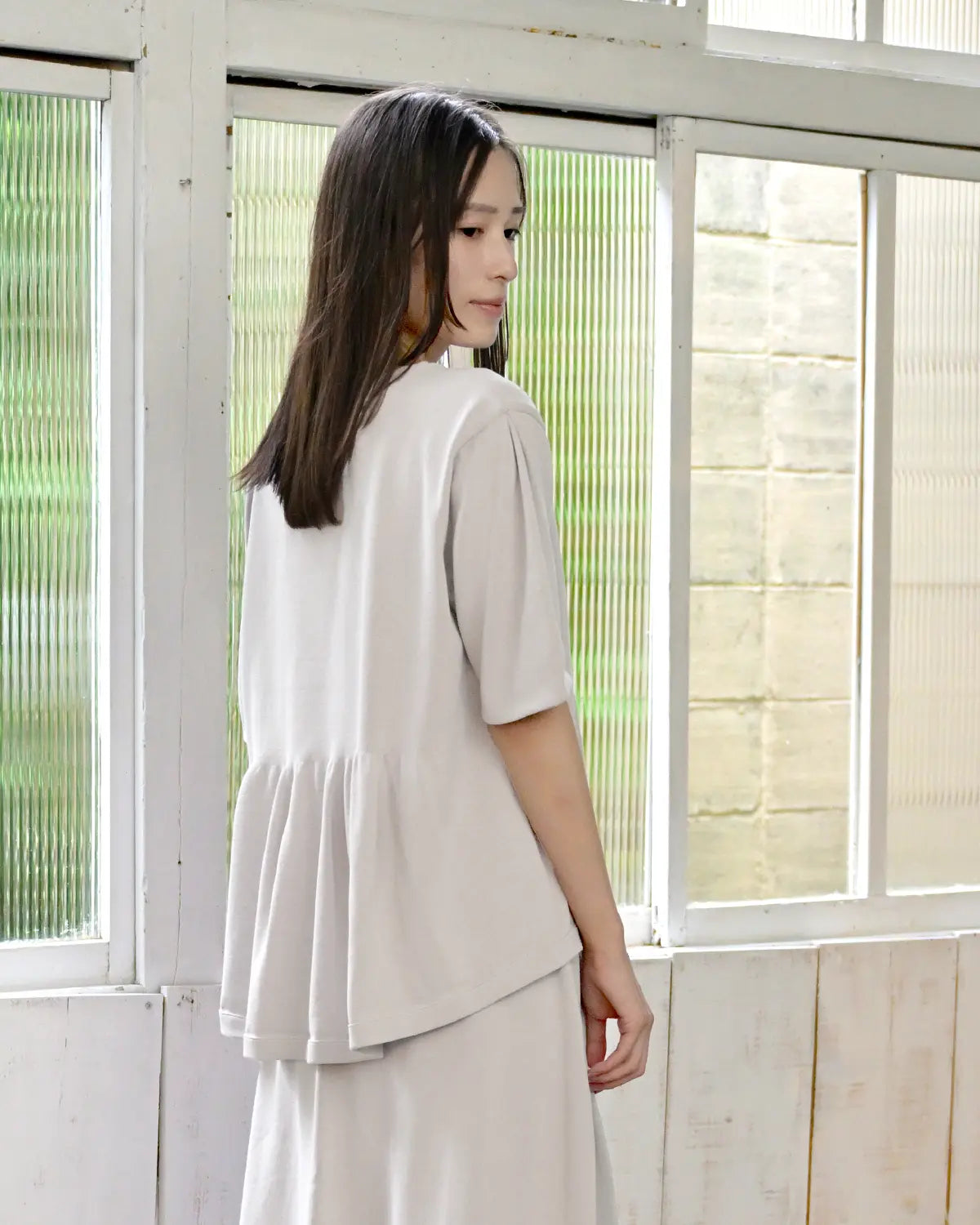 モデル身長：163cm#カラー_50 アイスベージュ