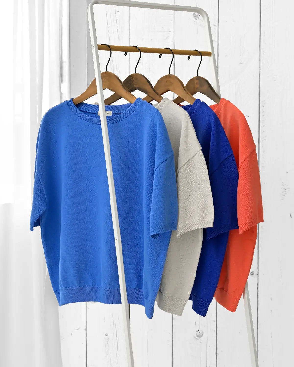 洗えるさらりコットン ストレッチTシャツ