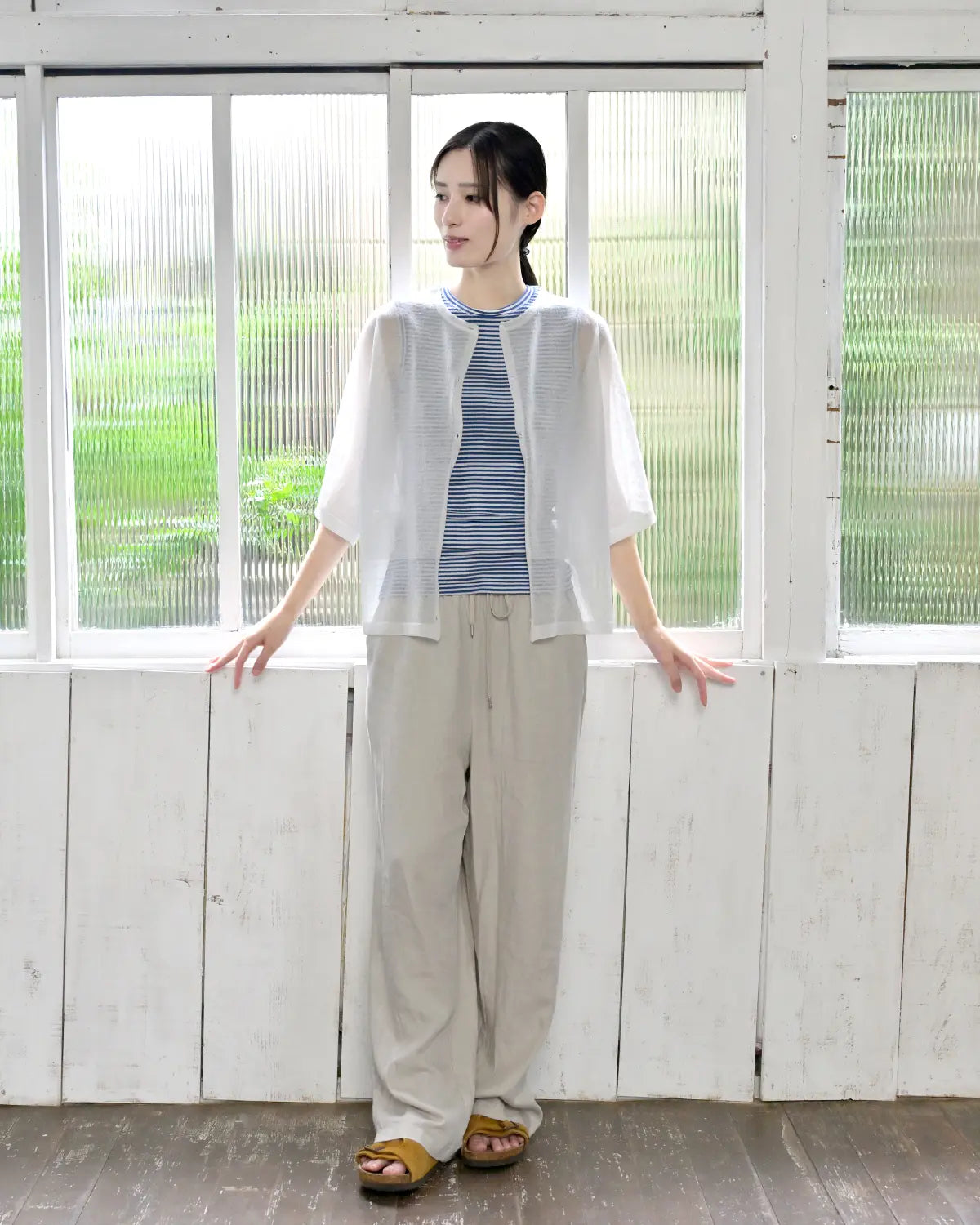 モデル身長：163cm#カラー_01 ホワイト