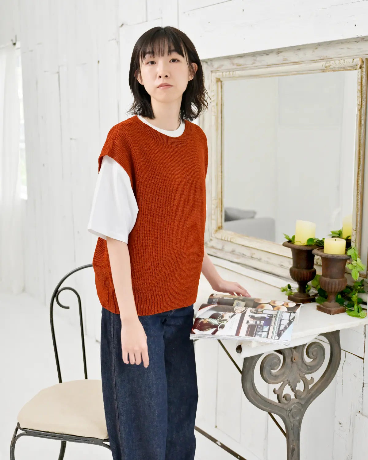 モデル身長：165cm#カラー_02 テラコッタ
