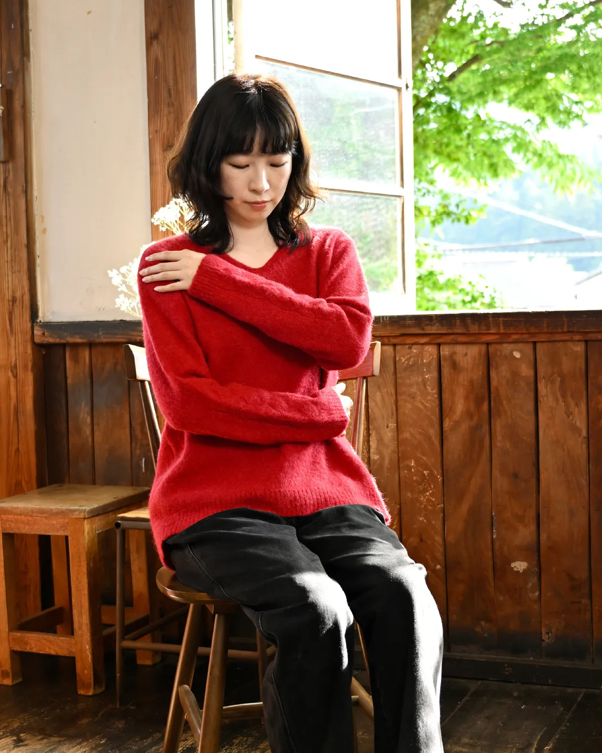 モデル身長：165cm#カラー_01 レンガ