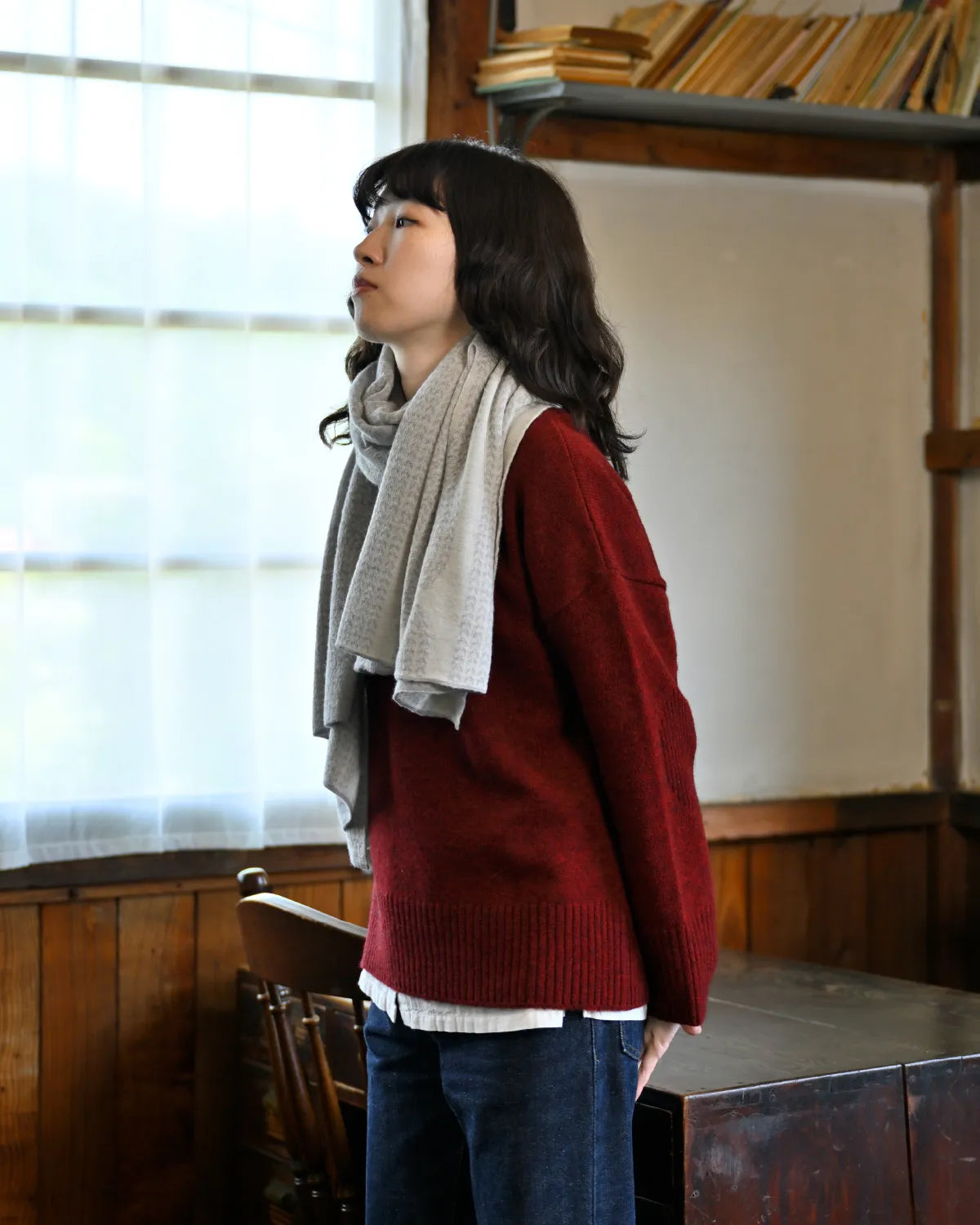 モデル身長：165cm#カラー_01 ガーネット