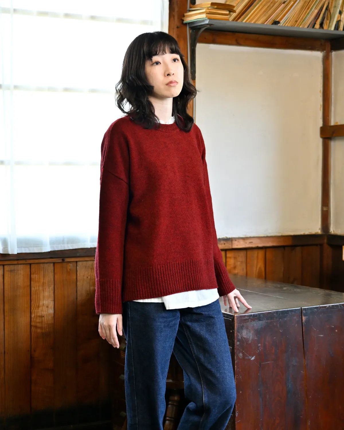 モデル身長：165cm#カラー_01 ガーネット