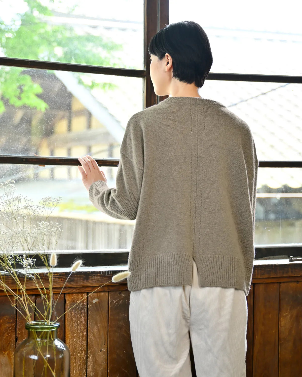 モデル身長：169cm#カラー_02 スモークベージュ