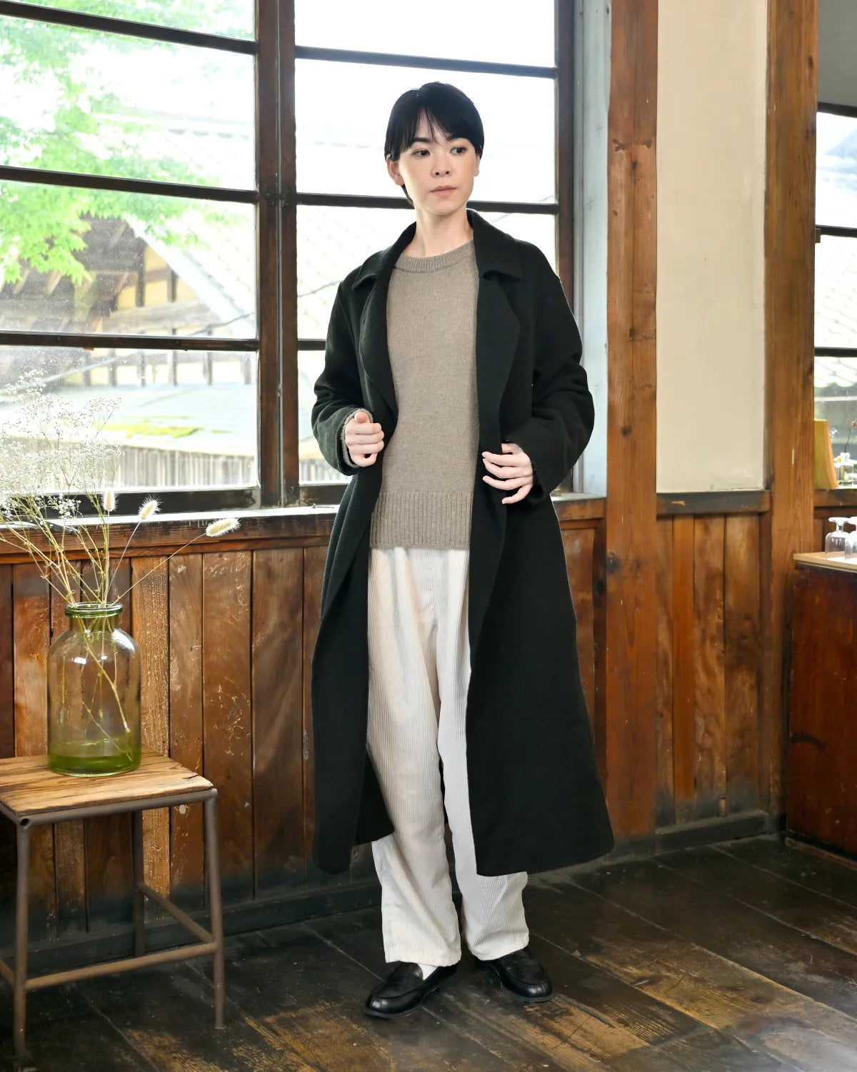 モデル身長：169cm#カラー_02 スモークベージュ