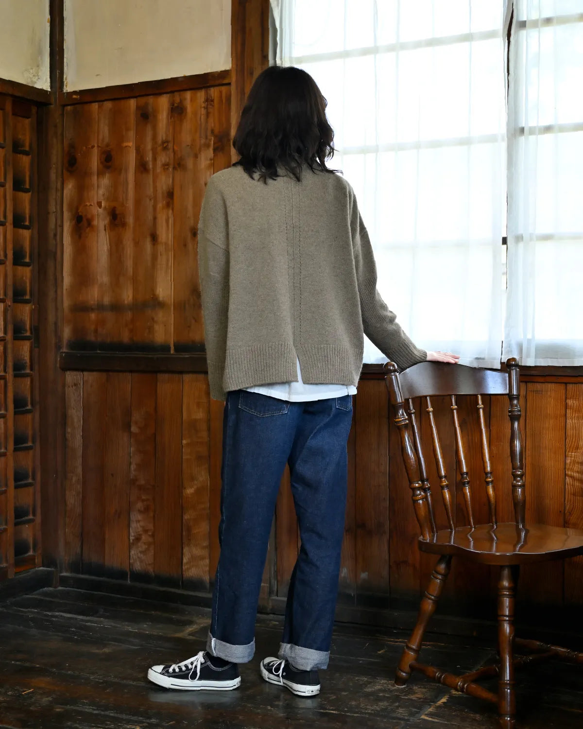 モデル身長：165cm#カラー_02 スモークベージュ