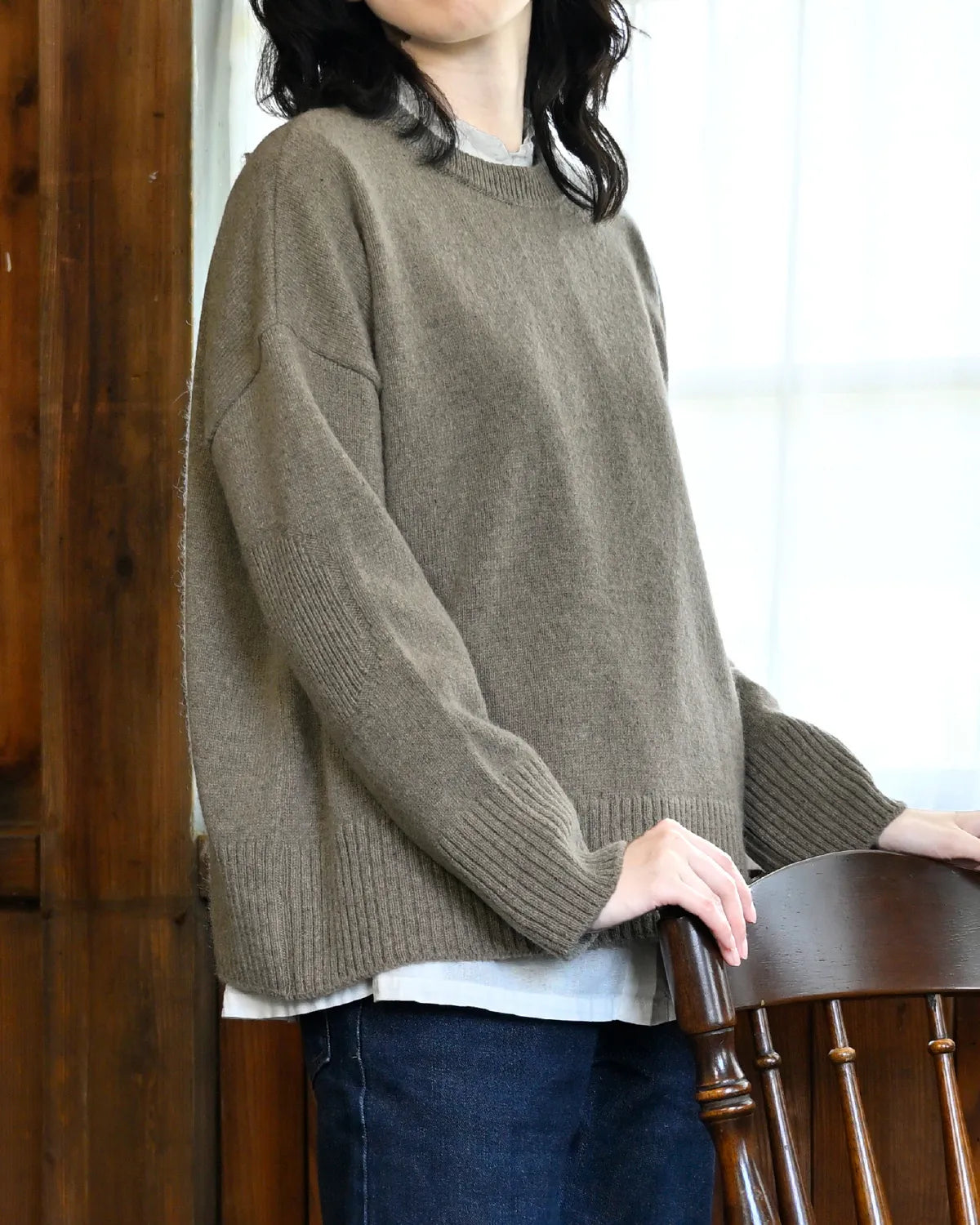 モデル身長：165cm#カラー_02 スモークベージュ