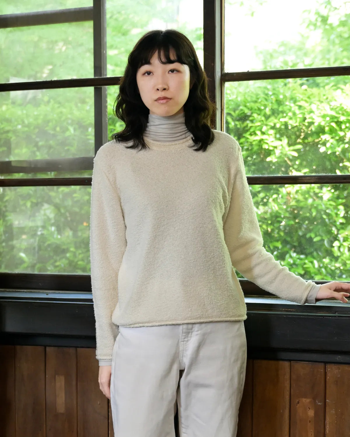モデル身長：165cm#カラー_01 オフホワイト