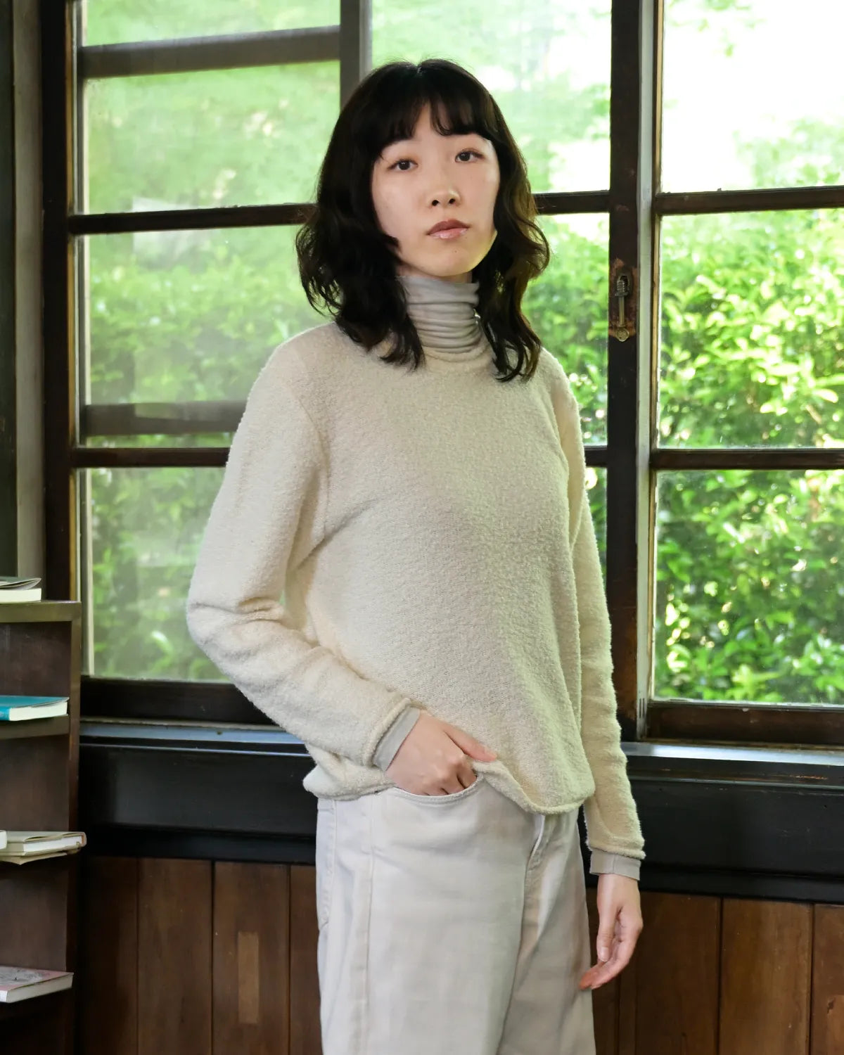モデル身長：165cm#カラー_01 オフホワイト