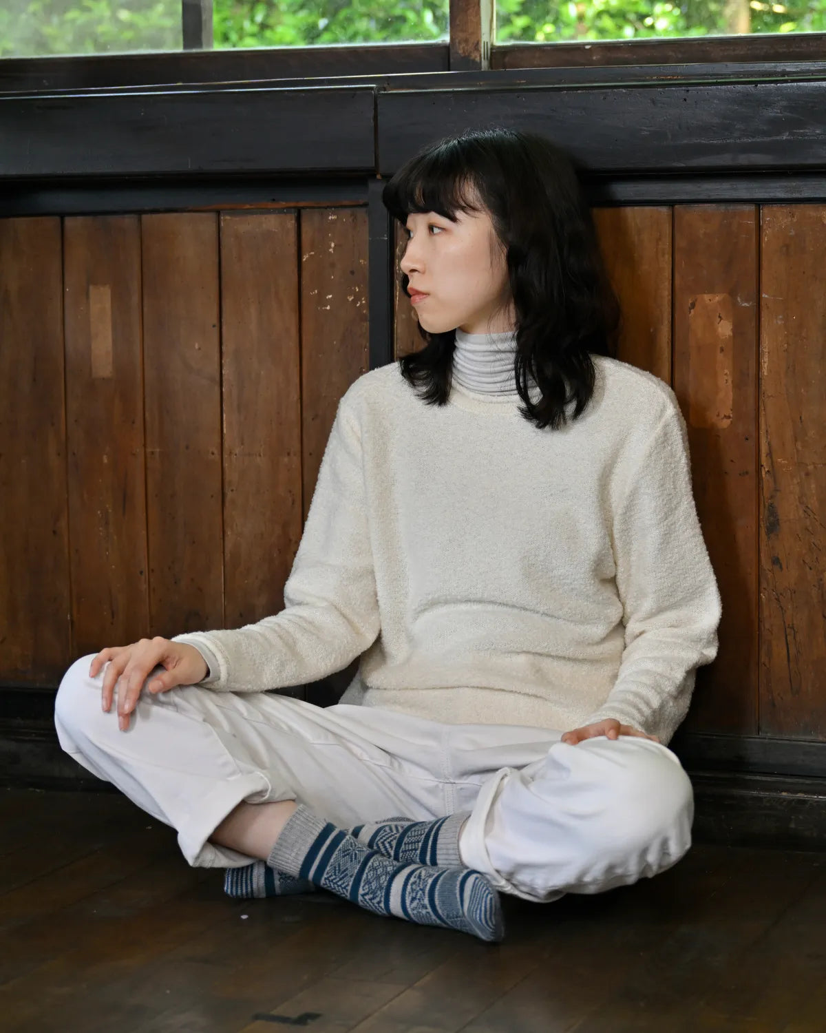 モデル身長：165cm#カラー_01 オフホワイト