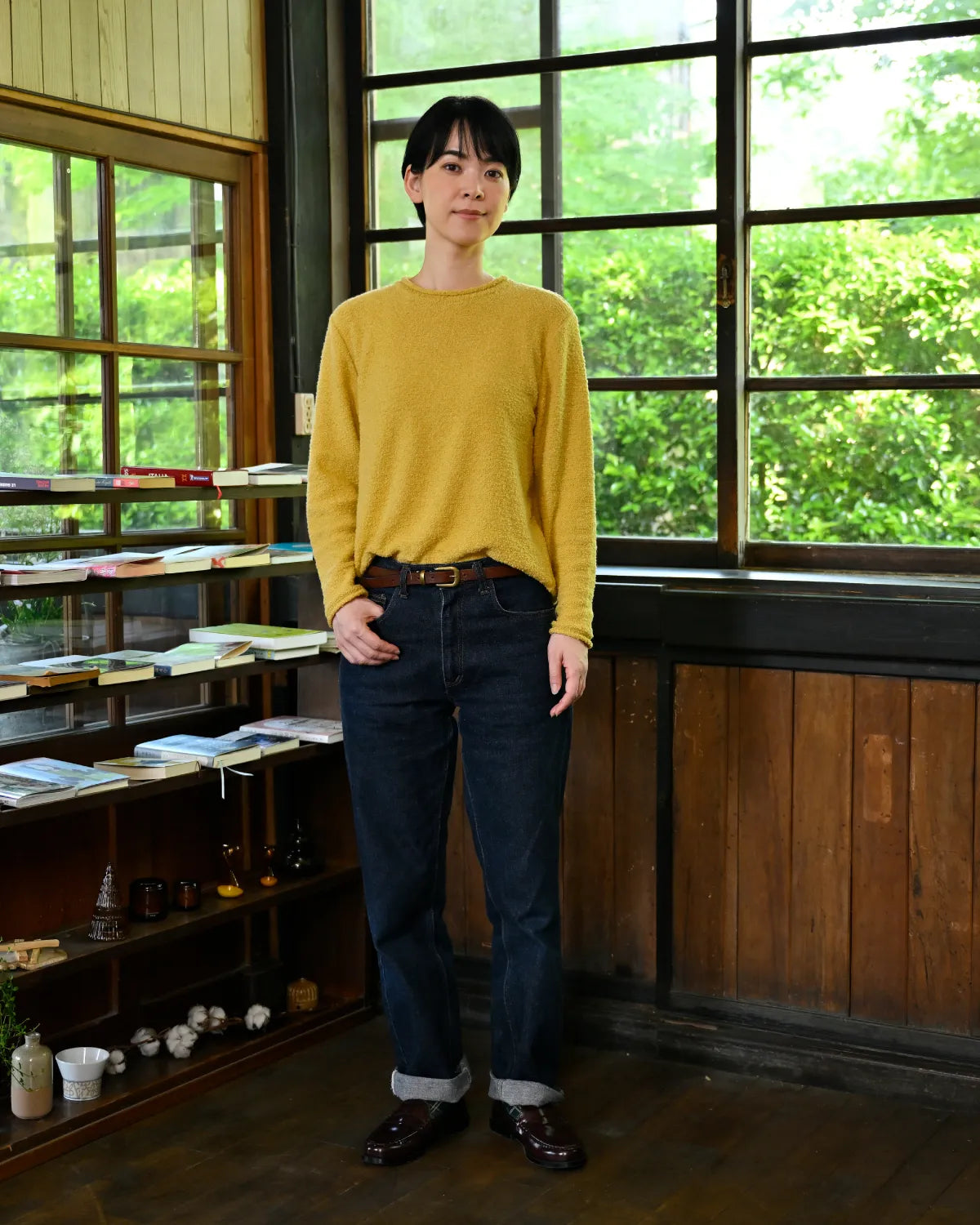 モデル身長：169cm#カラー_03 サフランイエロー