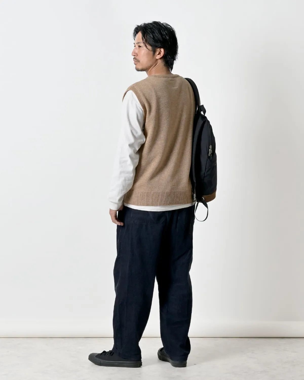 メンズLサイズ モデル身長：172cm#カラー_02 ベージュ
