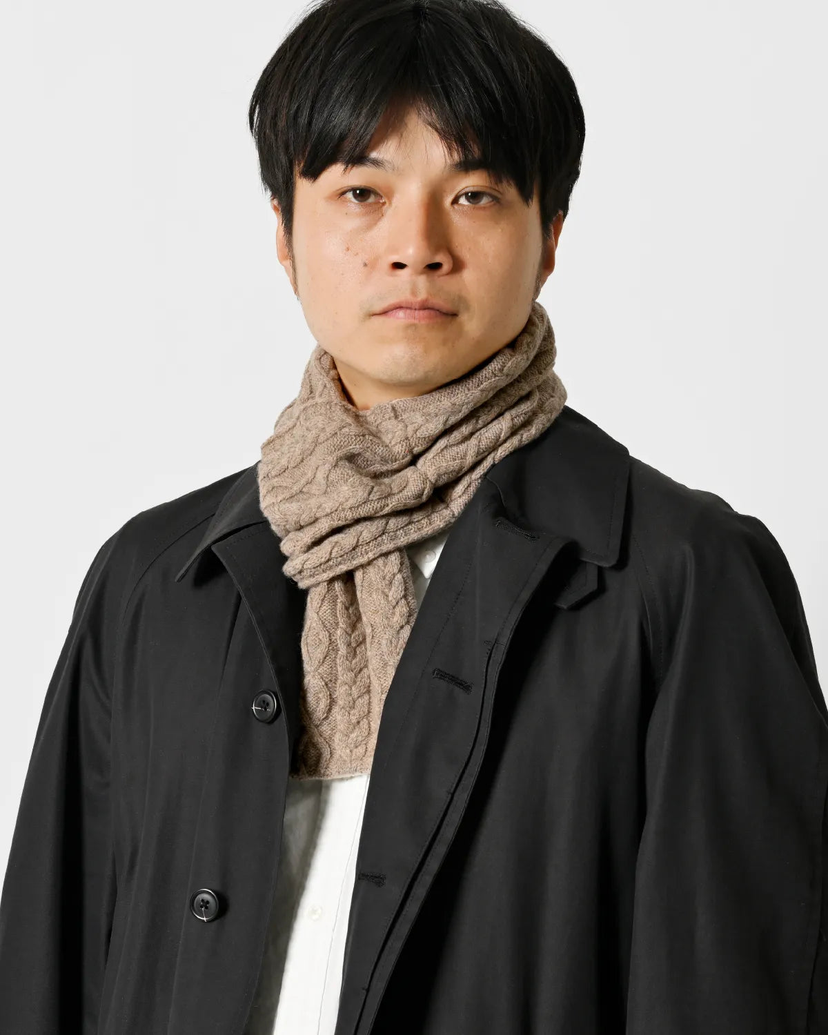 モデル身長：180cm#カラー_01 ベージュ×ホワイト