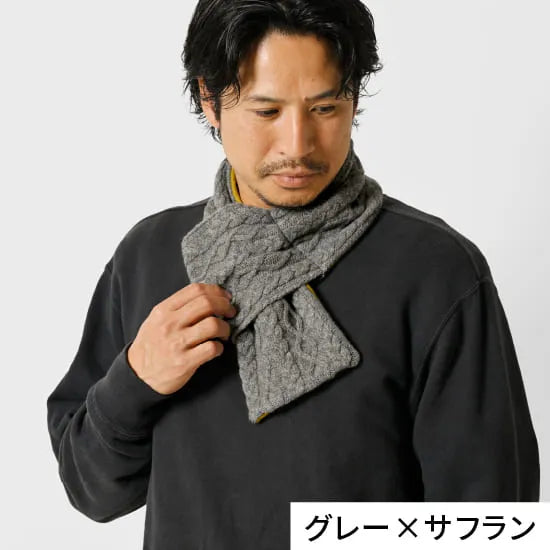 モデル身長：172cm#カラー_03 グレー×サフラン