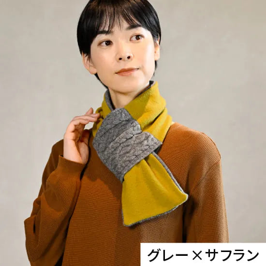 モデル身長：169cm#カラー_03 グレー×サフラン