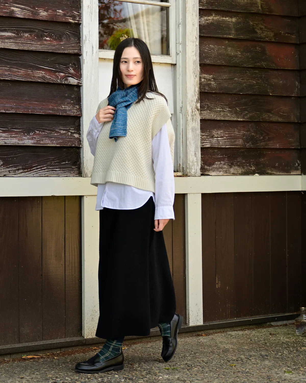 モデル身長：163cm#カラー_04 スモークブルー