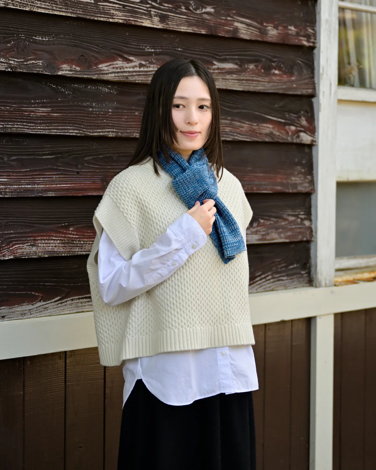 モデル身長：163cm#カラー_04 スモークブルー